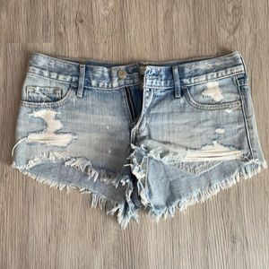 Abercrombie & Fitch ripped Jean shorts, size 2